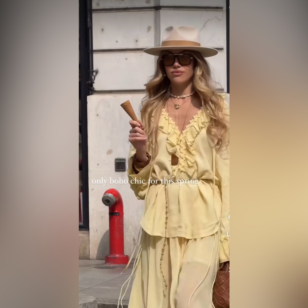 Chiffon circle skirt